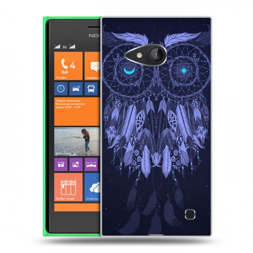 Дизайнерский пластиковый чехол для Nokia Lumia 730/735 Совиные ловцы снов
