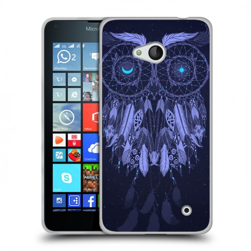 Дизайнерский пластиковый чехол для Microsoft Lumia 640 Совиные ловцы снов