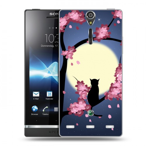 Дизайнерский пластиковый чехол для Sony Xperia S Волшебная сакура