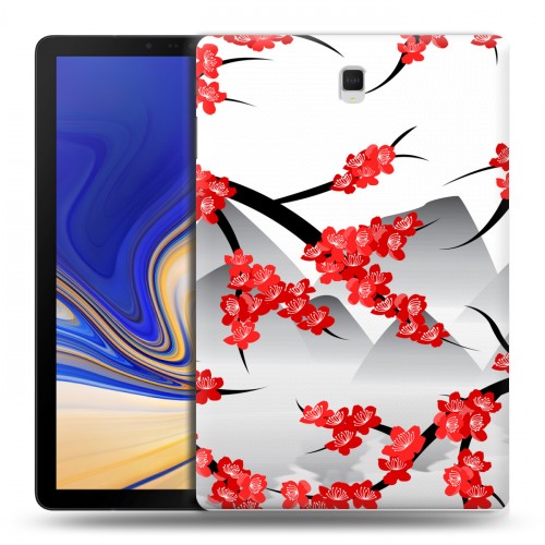 Дизайнерский силиконовый чехол для Samsung Galaxy Tab S4 Волшебная сакура
