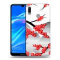 Дизайнерский пластиковый чехол для Huawei Y6 (2019) Волшебная сакура