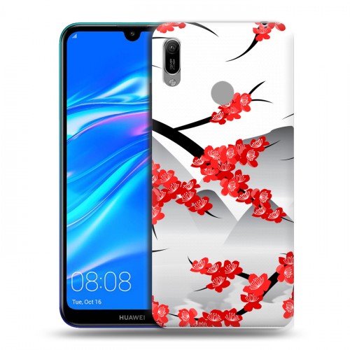 Дизайнерский пластиковый чехол для Huawei Y6 (2019) Волшебная сакура