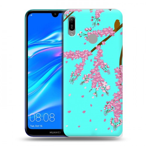 Дизайнерский пластиковый чехол для Huawei Y6 (2019) Волшебная сакура