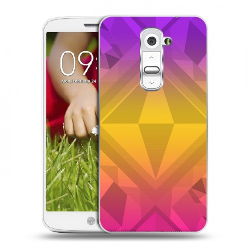 Дизайнерский пластиковый чехол для LG Optimus G2 mini Геометрическая притягательность