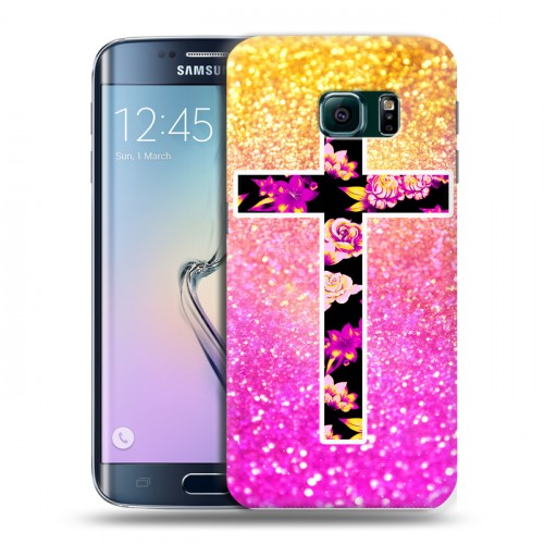 Дизайнерский пластиковый чехол для Samsung Galaxy S6 Edge Сверкающий стиль