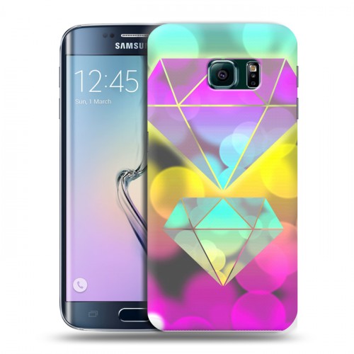 Дизайнерский пластиковый чехол для Samsung Galaxy S6 Edge Графическое боке