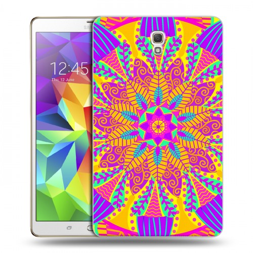 Дизайнерский силиконовый чехол для Samsung Galaxy Tab S 8.4 Кислотные мандалы