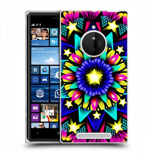Дизайнерский пластиковый чехол для Nokia Lumia 830 Темные мандалы