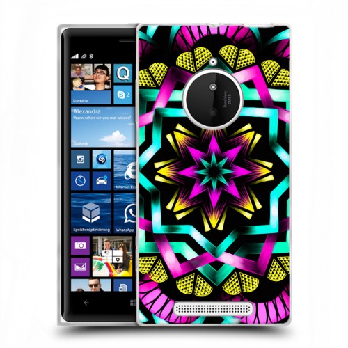 Дизайнерский пластиковый чехол для Nokia Lumia 830 Темные мандалы