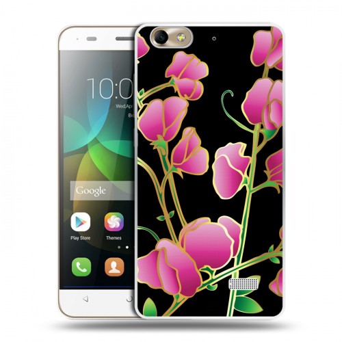 Дизайнерский пластиковый чехол для Huawei Honor 4C Люксовые цветы