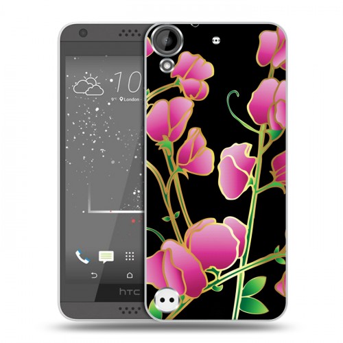 Дизайнерский пластиковый чехол для HTC Desire 530 Люксовые цветы