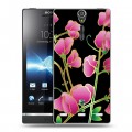 Дизайнерский пластиковый чехол для Sony Xperia S Люксовые цветы