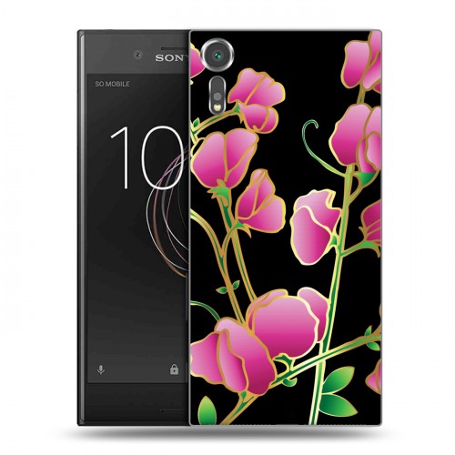 Дизайнерский пластиковый чехол для Sony Xperia XZs Люксовые цветы