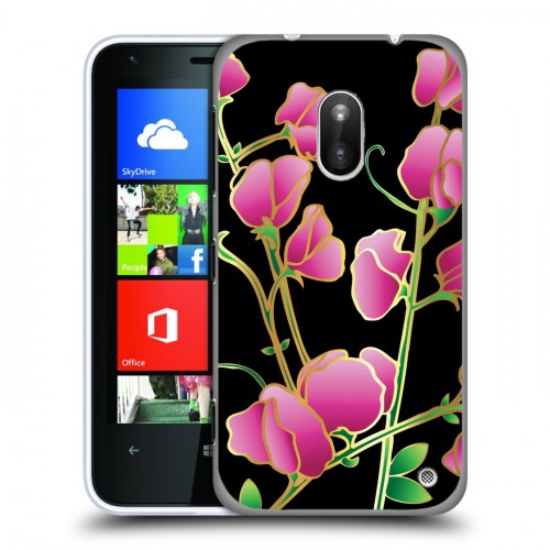 Дизайнерский пластиковый чехол для Nokia Lumia 620 Люксовые цветы