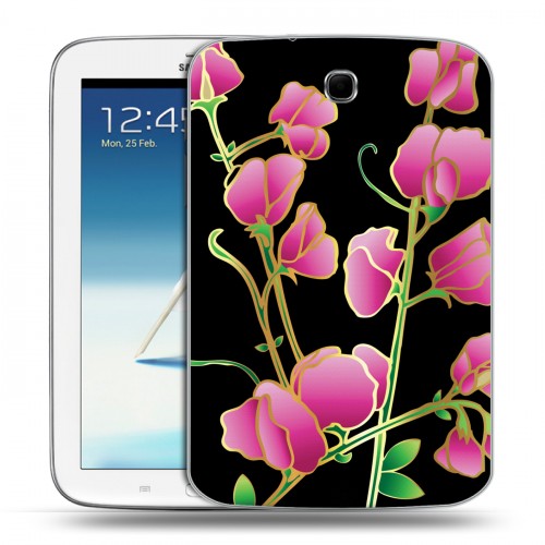 Дизайнерский силиконовый чехол для Samsung Galaxy Note 8.0 Люксовые цветы