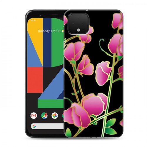 Дизайнерский пластиковый чехол для Google Pixel 4 Люксовые цветы