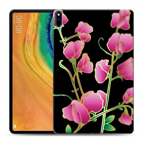 Дизайнерский силиконовый чехол для Huawei MatePad Pro Люксовые цветы