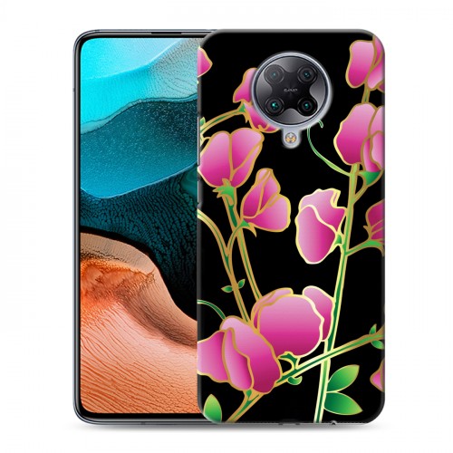 Дизайнерский силиконовый с усиленными углами чехол для Xiaomi RedMi K30 Pro Люксовые цветы