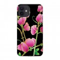 Дизайнерский силиконовый чехол для Iphone 12 Люксовые цветы