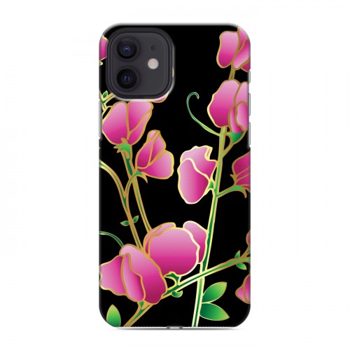 Дизайнерский силиконовый чехол для Iphone 12 Люксовые цветы