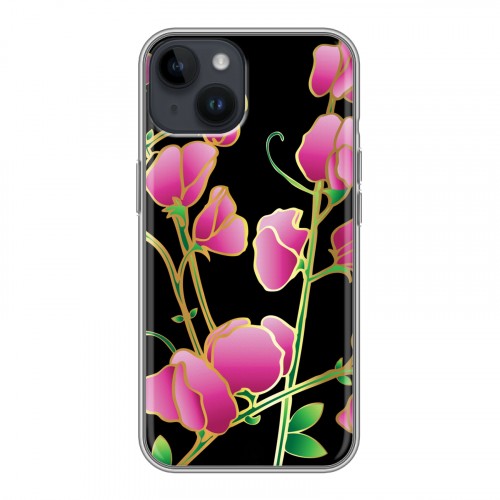 Дизайнерский пластиковый чехол для Iphone 14 Люксовые цветы