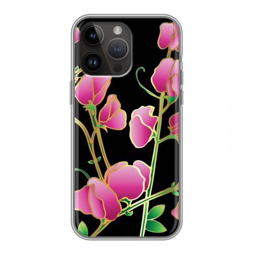 Дизайнерский пластиковый чехол для Iphone 14 Pro Max Люксовые цветы