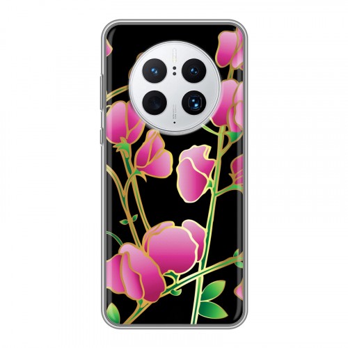 Дизайнерский пластиковый чехол для Huawei Mate 50 Pro Люксовые цветы