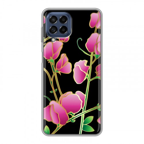 Дизайнерский пластиковый чехол для Samsung Galaxy M53 5G Люксовые цветы