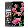 Дизайнерский пластиковый чехол для HTC Desire 700 Люксовые цветы