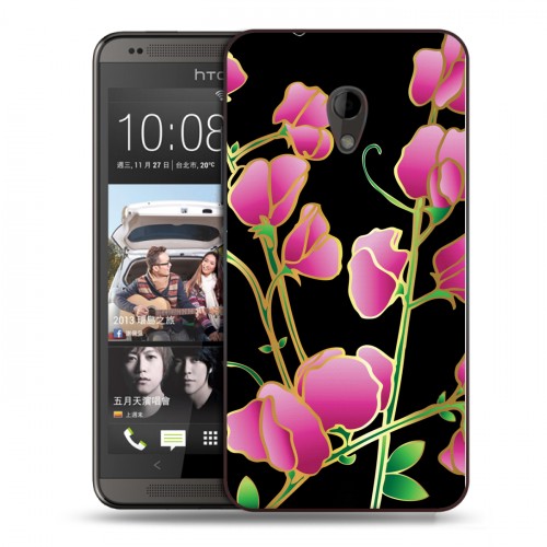 Дизайнерский пластиковый чехол для HTC Desire 700 Люксовые цветы