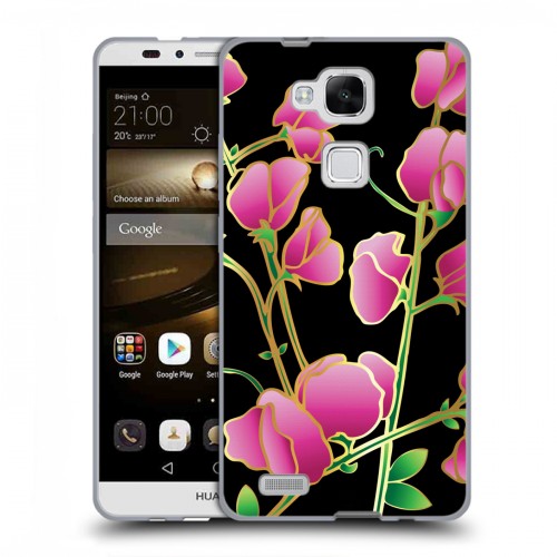 Дизайнерский пластиковый чехол для Huawei Ascend Mate 7 Люксовые цветы