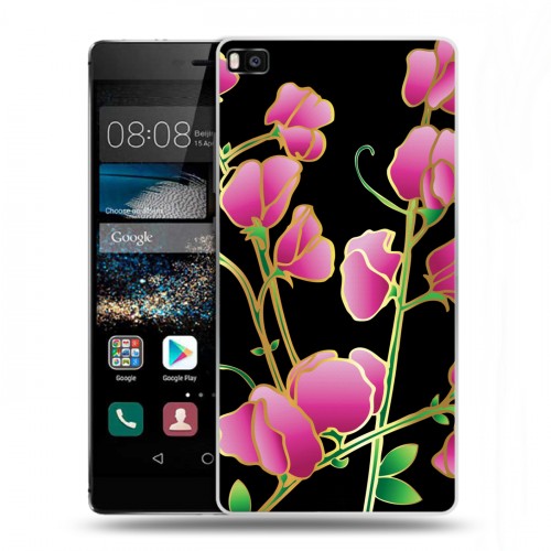 Дизайнерский пластиковый чехол для Huawei P8 Люксовые цветы