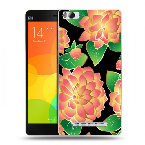Дизайнерский пластиковый чехол для Xiaomi Mi4i Люксовые цветы