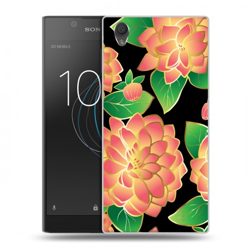 Дизайнерский пластиковый чехол для Sony Xperia L1 Люксовые цветы