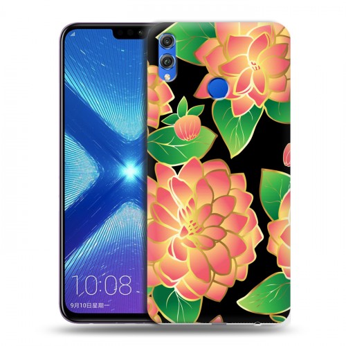 Дизайнерский силиконовый чехол для Huawei Honor 8X Люксовые цветы