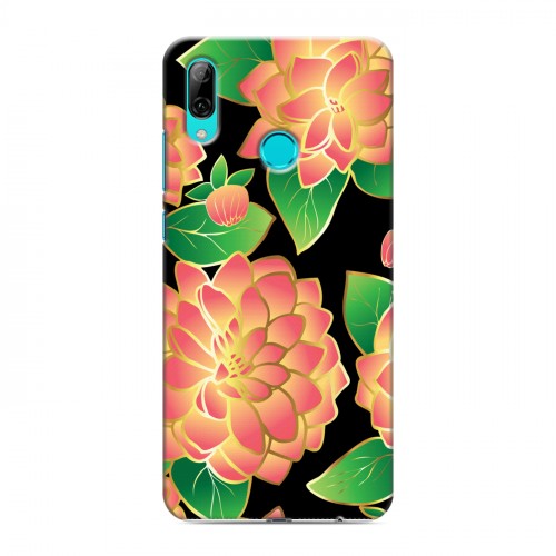 Дизайнерский пластиковый чехол для Huawei P Smart (2019) Люксовые цветы