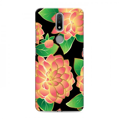 Дизайнерский силиконовый чехол для Nokia 2.4 Люксовые цветы