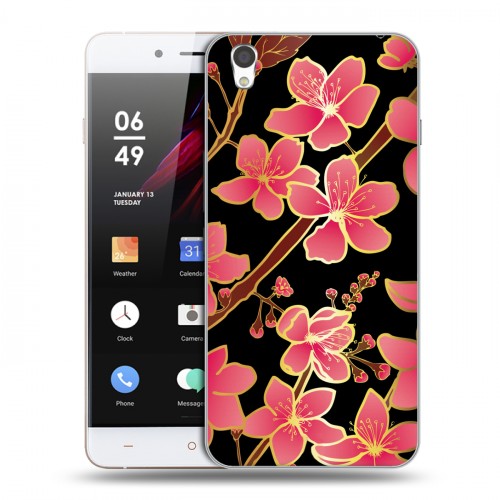 Дизайнерский пластиковый чехол для OnePlus X Люксовые цветы