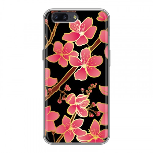 Дизайнерский пластиковый чехол для OnePlus 5 Люксовые цветы