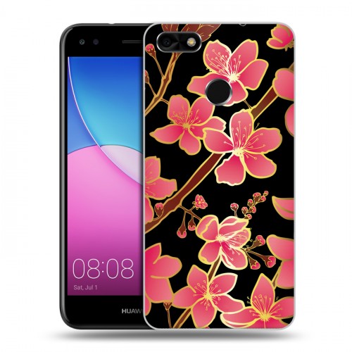 Дизайнерский пластиковый чехол для Huawei Nova Lite (2017) Люксовые цветы