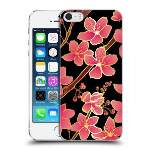 Дизайнерский пластиковый чехол для Iphone 5s Люксовые цветы