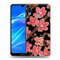 Дизайнерский пластиковый чехол для Huawei Y6 (2019) Люксовые цветы