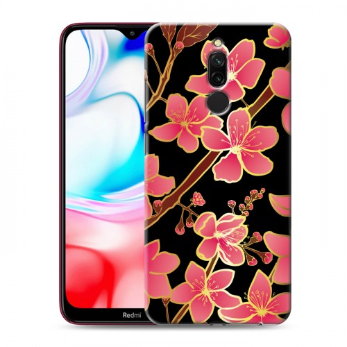Дизайнерский пластиковый чехол для Xiaomi RedMi 8 Люксовые цветы