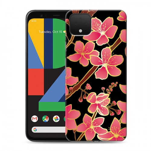 Дизайнерский пластиковый чехол для Google Pixel 4 XL Люксовые цветы