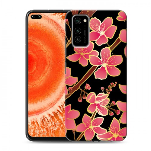Дизайнерский силиконовый чехол для Huawei Honor View 30 Pro Люксовые цветы