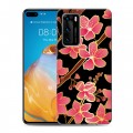 Дизайнерский пластиковый чехол для Huawei P40 Люксовые цветы