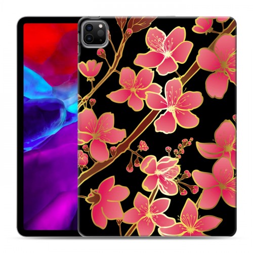 Дизайнерский силиконовый чехол для Ipad Pro 11 (2020) Люксовые цветы