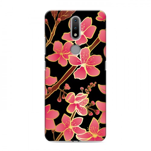 Дизайнерский силиконовый чехол для Nokia 2.4 Люксовые цветы