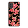 Дизайнерский силиконовый чехол для Samsung Galaxy A32 Люксовые цветы