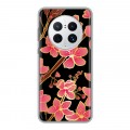 Дизайнерский силиконовый с усиленными углами чехол для Huawei Mate 50 Pro Люксовые цветы